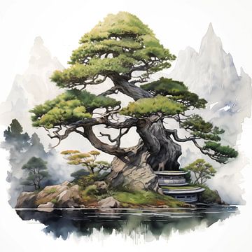 Bonsai groen van The Xclusive Art