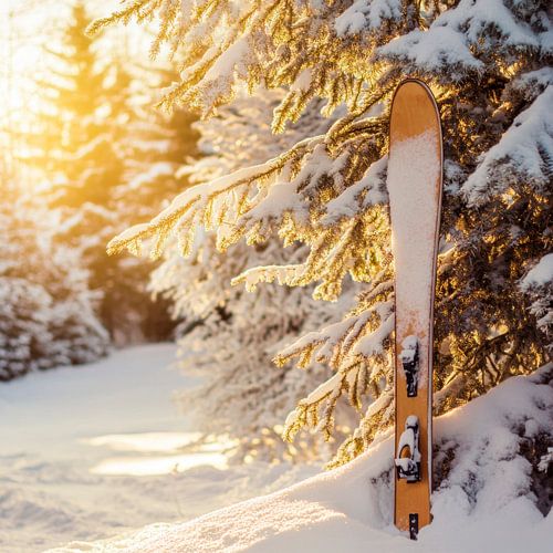 Ski dans la neige