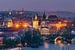 Panoramablick über Prag von Henk Meijer Photography