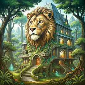 lion house by Jutta Maria Pusl