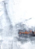 Neutrale, grijze abstractie