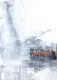 Neutral grey abstraction by Ela Szczepaniak