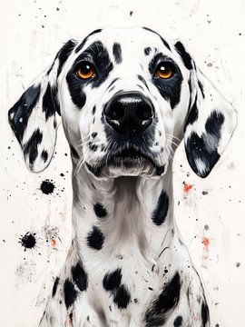 Dalmatische hond dierenkunst #hond