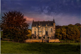 The Magical Schaloen Castle in the evening light