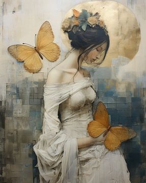 Poetic portrait: "Golden butterflies"