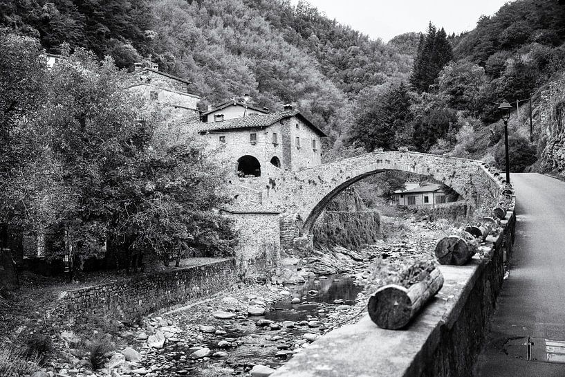Old stone bridge in Tuscany by Frank Andree