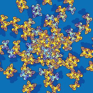GRAFISCHE PRINT VLINDERS 2