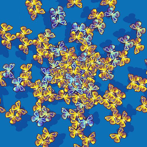 GRAFISCHE PRINT VLINDERS 2