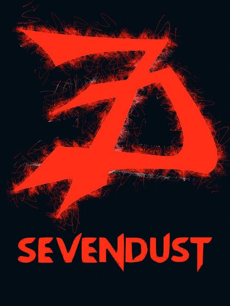 Sevendust rood energiesymbool van Rizal Azhari