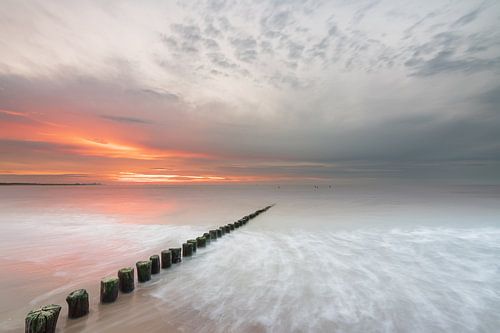 Sonnenuntergang in Cadzand-Bad