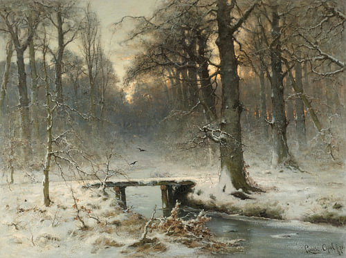 A January Evening in the Woods of The Hague - Louis Apol