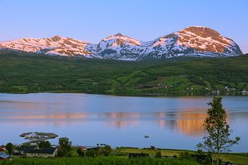 Lavangen Fjord by Gisela Scheffbuch