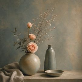 Nature morte aux roses sur Salt Theory