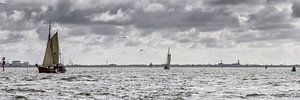Segelboote  in Harlingen im Wattenmeer