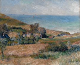 Uitzicht op de kust in de buurt Wargemont in Normandië, Auguste Renoir