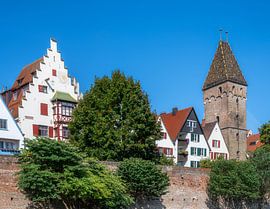 La tour du boucher (Metzgerturm) à Ulm, sur les remparts historiques de la ville