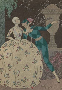 George Barbier - Arlequin (1914) by Peter Balan