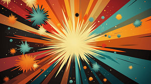 Vintage 60er Hintergrund Pop Art Style