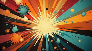 Vintage jaren 60 achtergrond pop-art stijl van Animaflora PicsStock