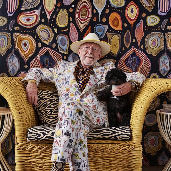 Flamboyant old man 3 by DNH Expressions