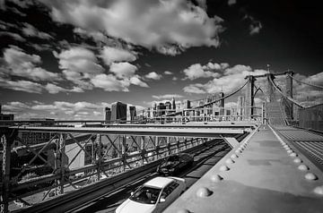 New York Brooklyn Bridge zwart wit van marlika art