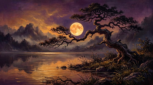 The Pine Tree and the Golden Moon