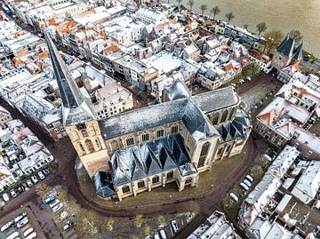 Springtime cold morning in Kampen seen from above by Sjoerd van der Wal Photography