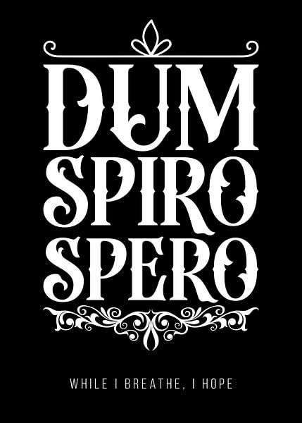 Dum Spiro Spero - While I breathe, I hope by Pixelbull Design