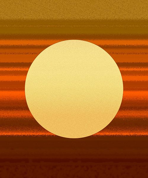 Golden moon by Mad Dog Art