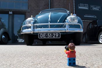 Lars with the blue beetle