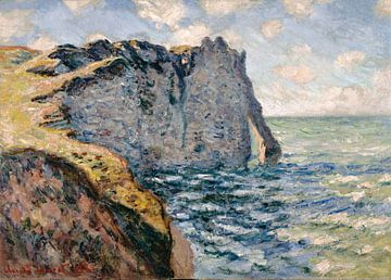 De klif van Aval, Etrétat, Claude Monet