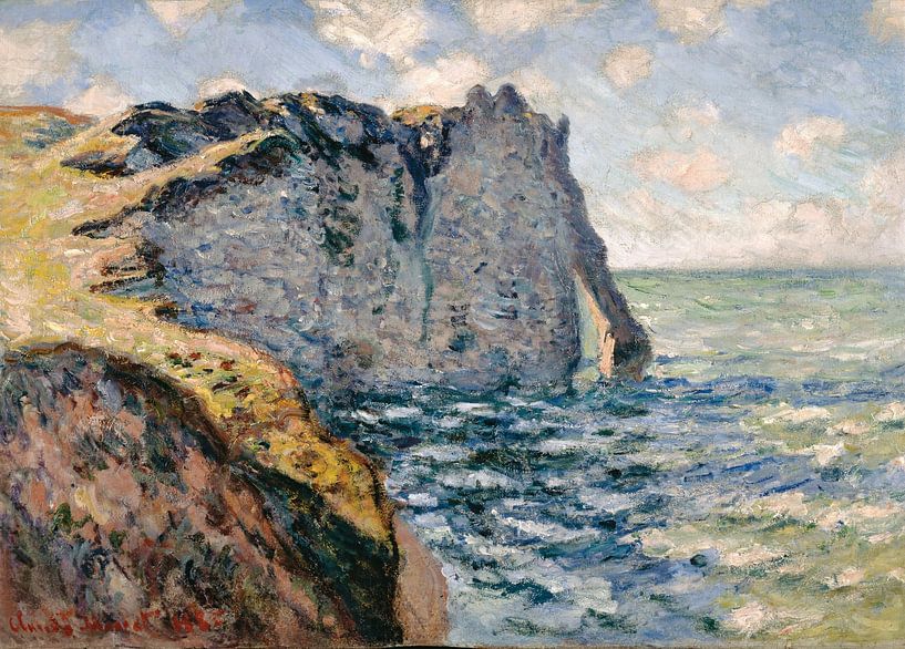 Die Klippe von Aval, Etrétat, Claude Monet von Meisterhafte Meister
