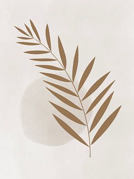 Modern abstract art - Gold branch