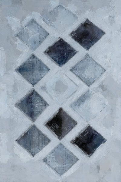 Gewebte Sterne | Blau von Kanzo