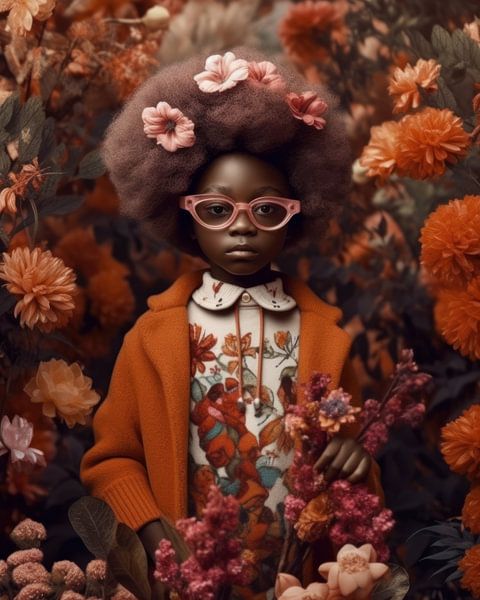 Colourful fine art portrait by Carla Van Iersel