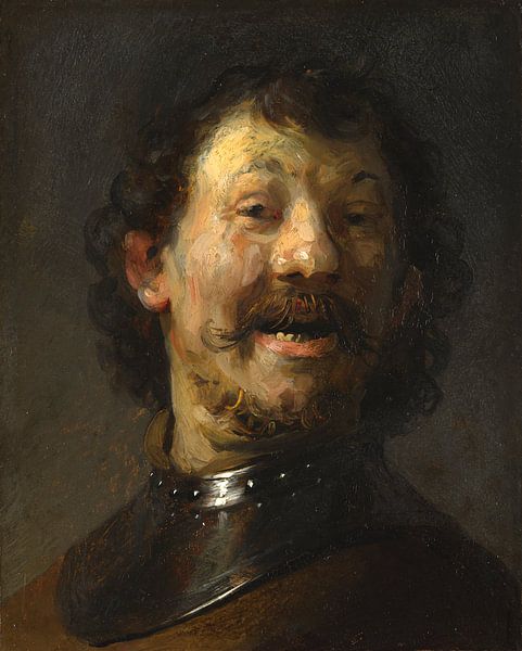 L'homme qui rit, Rembrandt - vers 1629 par Het Archief
