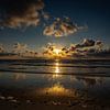 Sunset op Texel 2022 van Marco Knies