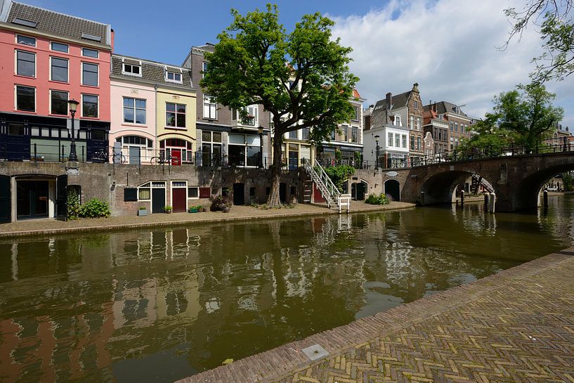 Oudegracht avec Geertebrug à Utrecht par In Utrecht