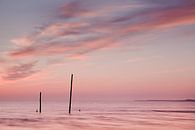 Sunset at the beach van Halma Fotografie thumbnail