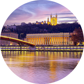 Avondsfeer in Lyon van Patrick Lohmüller