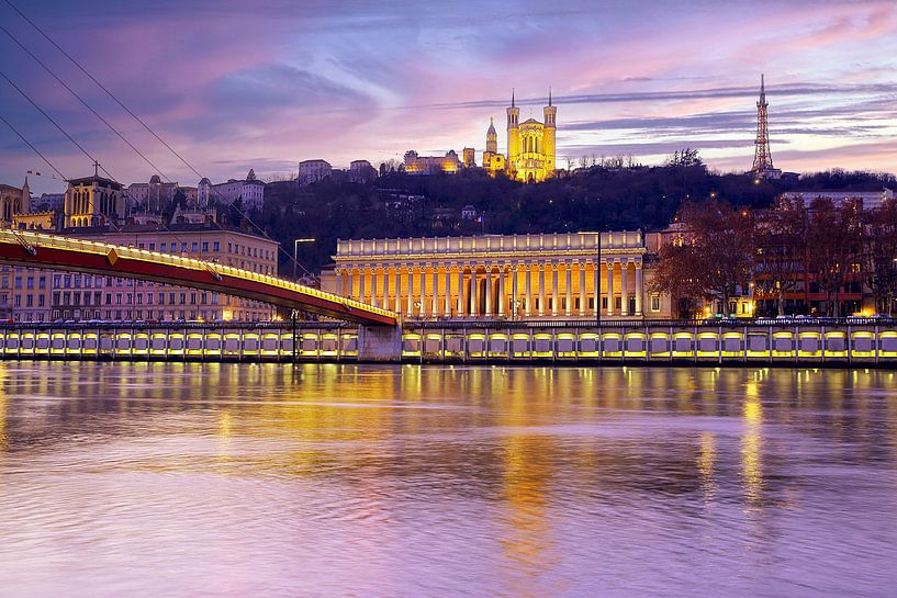 Abendstimmung in Lyon von Patrick Lohmüller