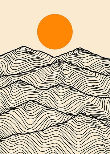 Contour des collines