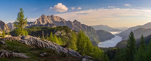 Sonnenaufgang über Königsee mit Watzmann