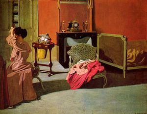 Félix Vallotton - Frau, die sich frisiert