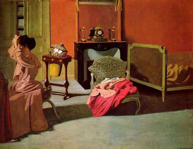 Félix Vallotton - Vrouw doet haar haar van Peter Balan