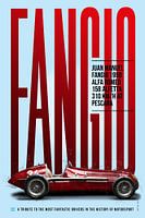 Juan Manuel Fangio eerbetoon Alfa 158