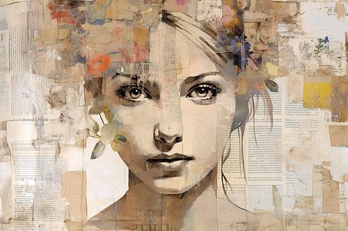 Isabel | Modernes Porträt Collage