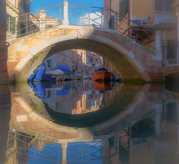 Venedig Romantische Brücke von Kurt Krause