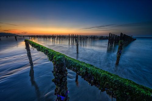 Zonsondergang aan Opaalkust