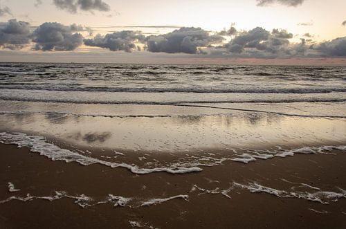 Strand Callantsoog in der Abenddämmerung